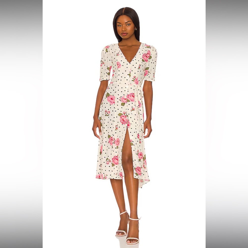 Bambina Dress in Dotty Rose